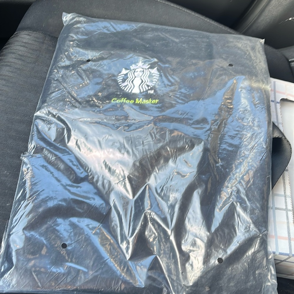 Pack of 2 black coffee master aprons new!